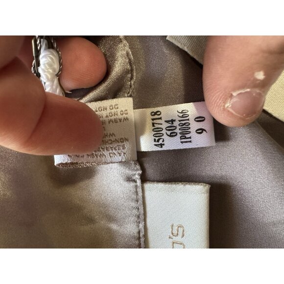 Chicos Beaded Travel Sunrise Jacket Light‎ Cinder Size 2 Lightweight Formal NWT - Picture 10 of 16